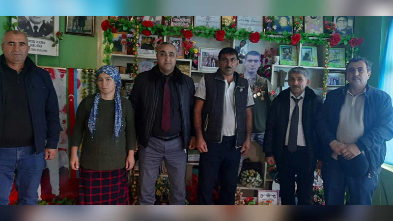 Cəlilabadda şəhidin ailəsi ziyarət olunub