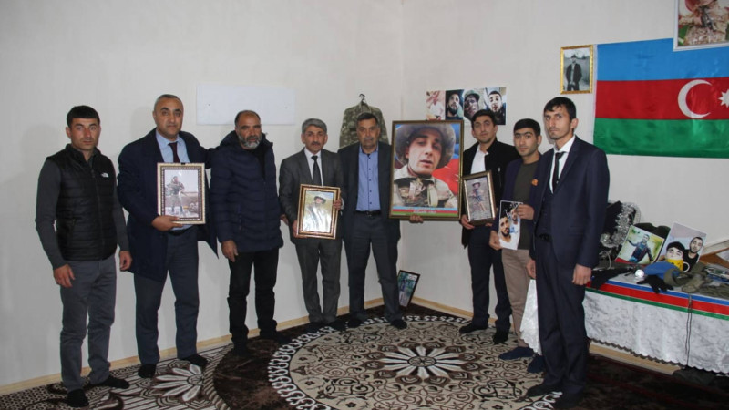 Cəlilabadda şəhid Rəşad Qənbərlinin ailəsi ziyarət olunub