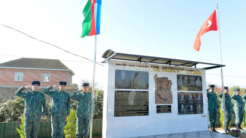 Lənkəranda şəhid Emil Nəzirovun xatirəsinə bulaq kompleksi inşa olunub