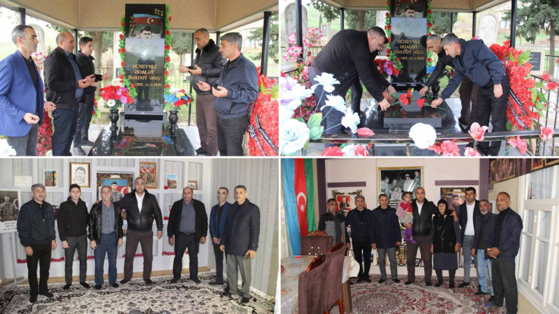 Cəlilabadda şəhidlərimizin ailələri ziyarət olunub