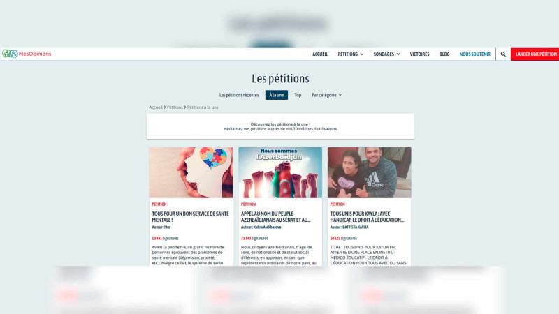 Hədəfə az qalıb: Fransa Senatına yönəlmiş müraciət artıq ən populyar petisiyalar sırasında!