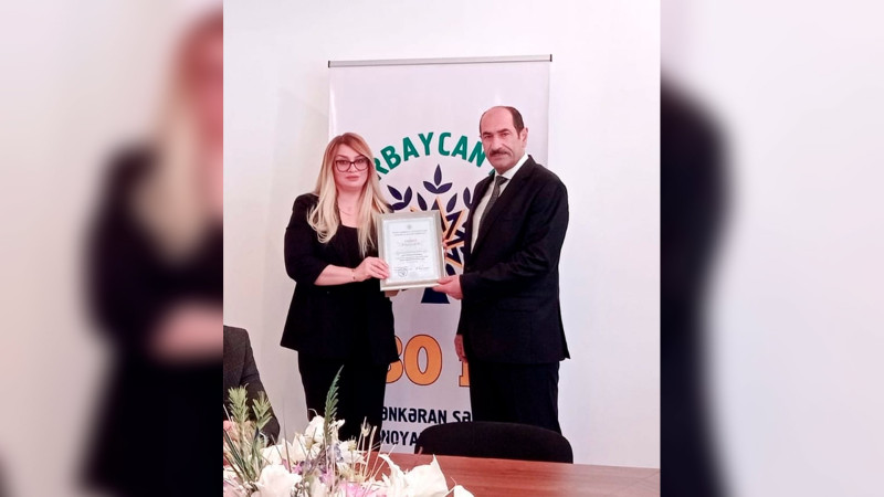 Lənkəran şəhər Heydər Əliyev Mərkəzi ƏPT sədri mükafatlandırılıb