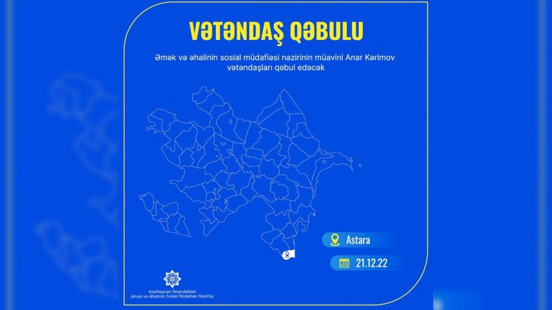 Nazir müavini Astarada vətəndaşlarla görüşəcək