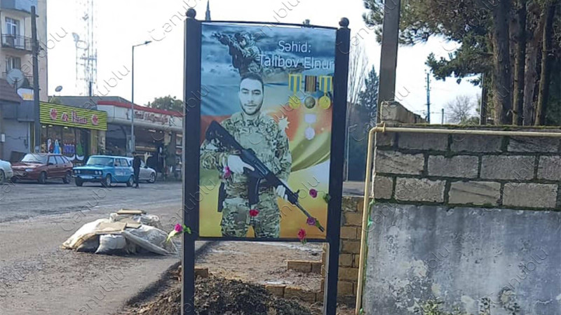 Şəhidimiz Elnur Talıbovun xatirəsi əbədiləşdirilib