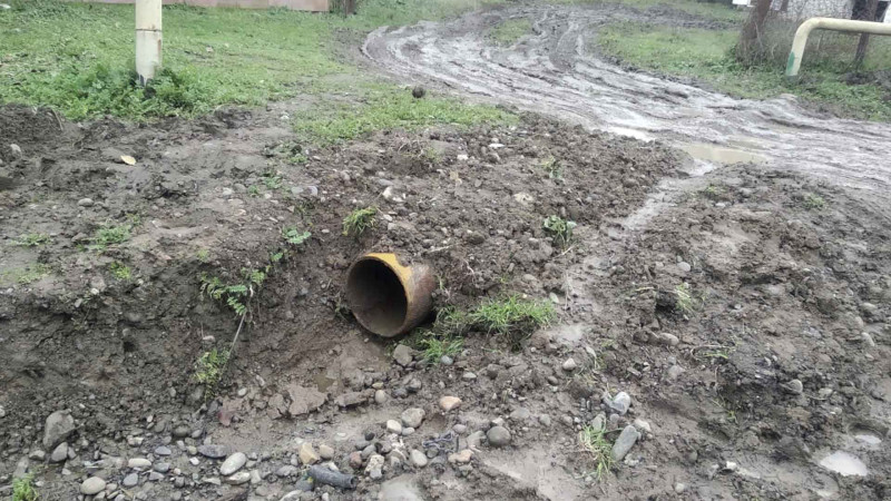 Masallıda sakinlər suötürücü keçidləri təmir ediblər