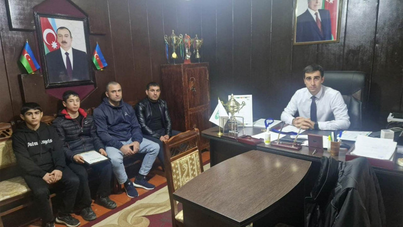 Astaralı Azərbaycan birinciliyində uğur qazanmış boksçularla görüş keçirilib