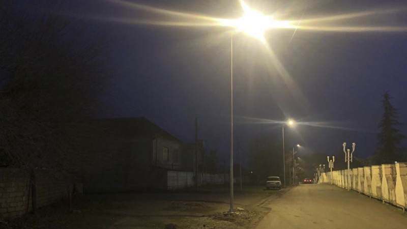 Cəlilabadda sakinlər ağıllı işıqlandırma sistemi ilə təmin olunublar