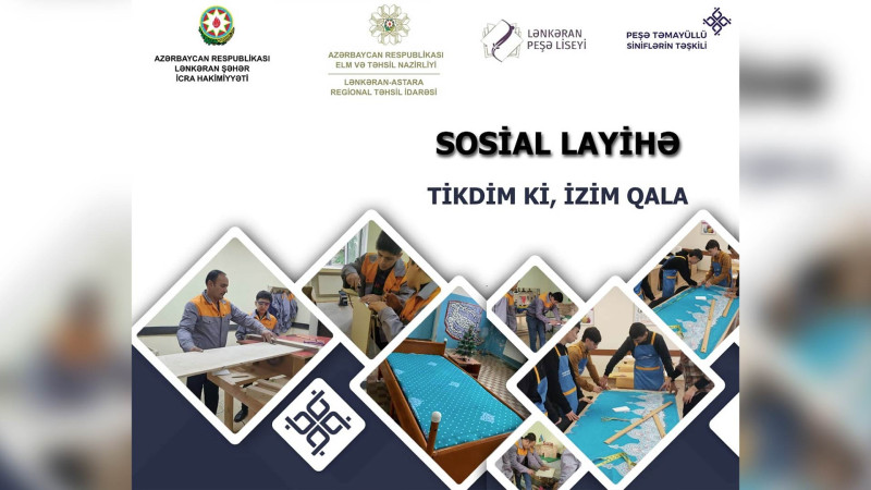 Lənkəranda “Tikdim ki, izim qala” adlı layihə təşkil olunacaq