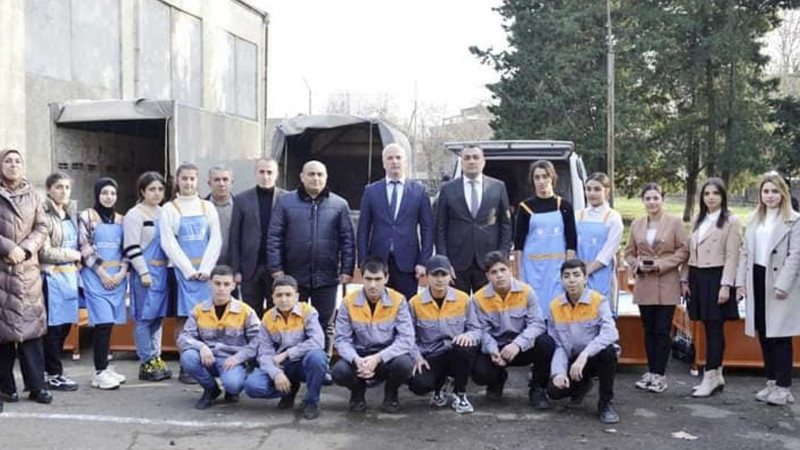 Lənkəranda aztəminatlı ailələr avadanlıqlarla təmin olunub