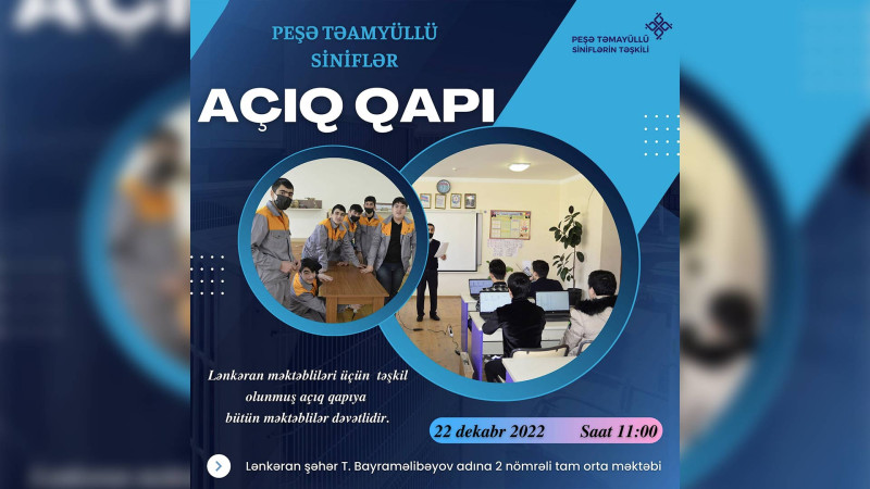 Lənkəranda məktəblilər üçün açıq qapı təşkil olunacaq