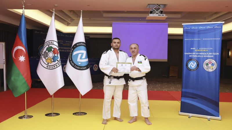 Lənkəran cüdo məktəbinin müəllimi rayonu Beynəlxalq seminarda təmsil edib