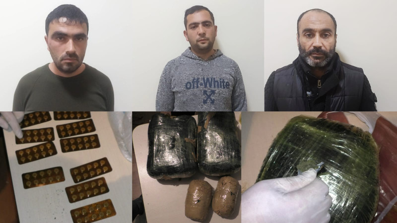 Cəlilabadda 3 nəfərdən külli miqdarda narkotik götürülüb