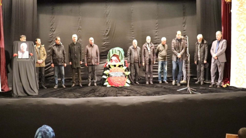 Dram Teatrının rejissoru ilə vida mərasimi olub