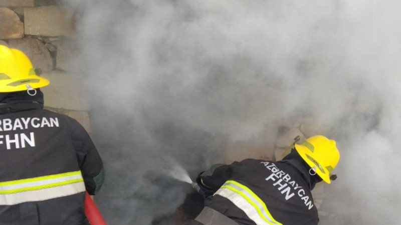 Lənkəranda 1 nömrəli məktəbdə yanğın olub
