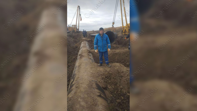 Astara magistral qaz kəmərində təmir işləri görülür