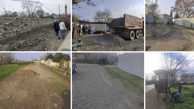 Masallıda kəndarası yollar qış mövsümünə tam hazırlanır