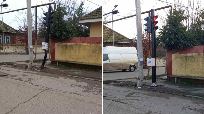 Lənkəran: qəzalı işıqfor təmir olunub