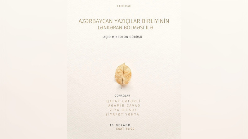 “O biri otaq” açıq mikrofon layihəsini davam etdirir