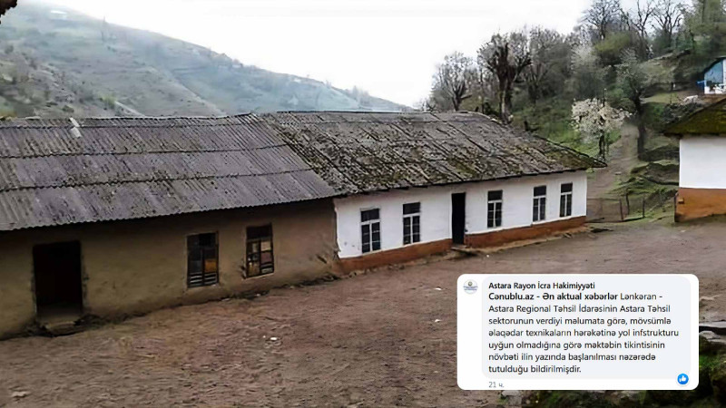 Astaranın Şümrüd kəndində yeni məktəb tikiləcək