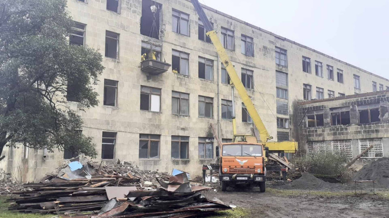 Lənkəran şəhər 1 nömrəli tam orta məktəb binasının təmirinə başlanılıb