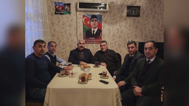 Cəlilabadda şəhid Səyyad Ağahüseynlinin ailəsi ziyarət olunub