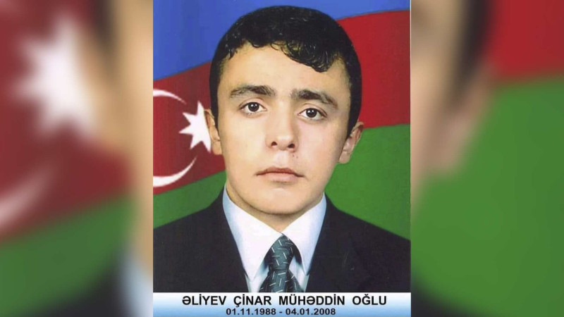 Astara: bu gün şəhid Çinar Əliyevin anım günüdür