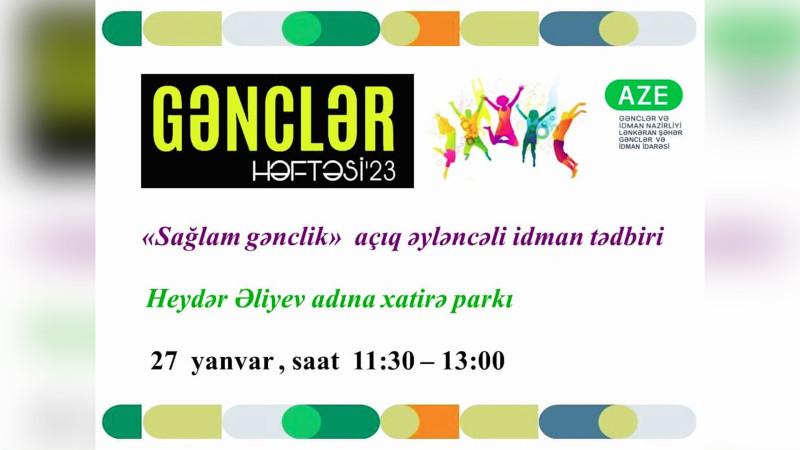 Lənkəranda Sağlam gənclik adlı əyləncəli idman tədbiri keçiriləcək