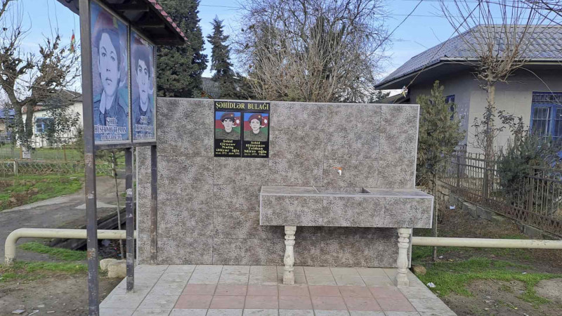 Masallı: Şıxlar kəndində “Şəhidlər bulağı” tikilib