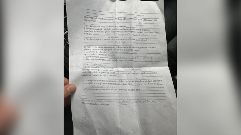 Vətəndaş DYP əməkdaşlarının ona qarşı qanunsuz hərəkətlər etdiyini iddia edir