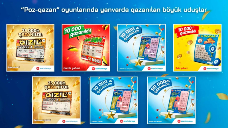 Lənkəran sakini lotereyada böyük uduş qazanıb