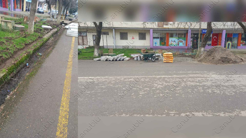 Lənkəran: bu küçənin bordürləri yenilənir