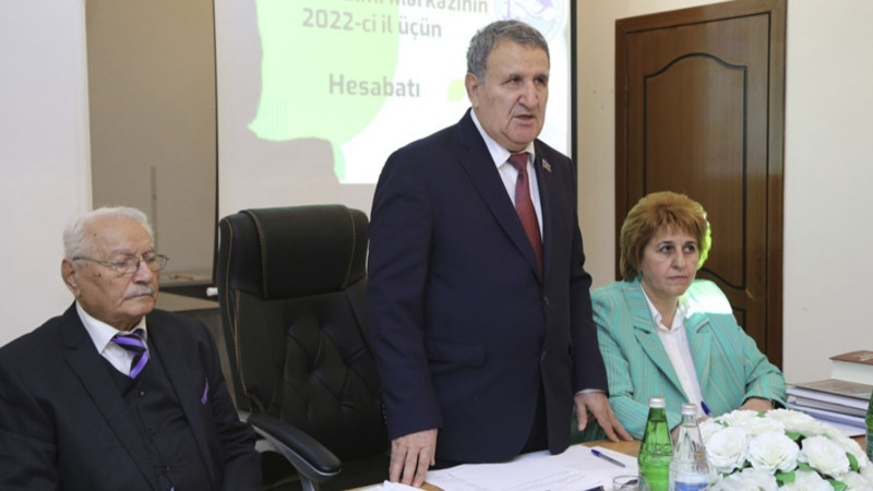 AMEA-nın prezidenti Lənkəran Regional Elmi Mərkəzində illik hesabat yığıncağı keçirib