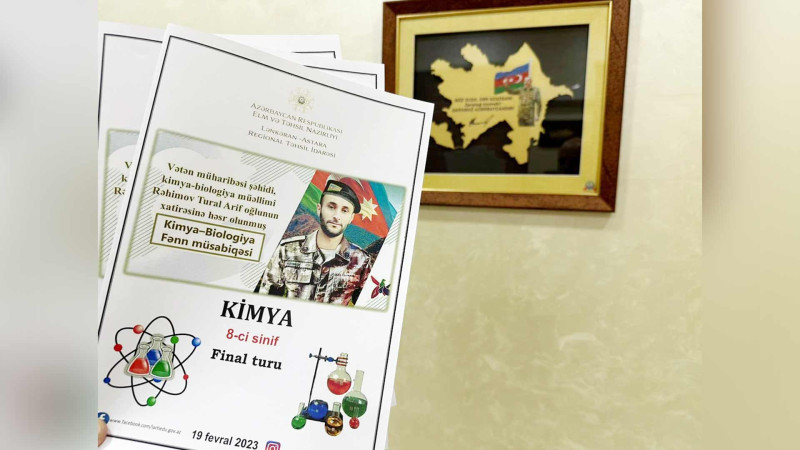 Lənkəran-Astara Regional Təhsil İdarəsi kimya və biologiya fənləri üzrə fənn müsabiqəsi təşkil edib