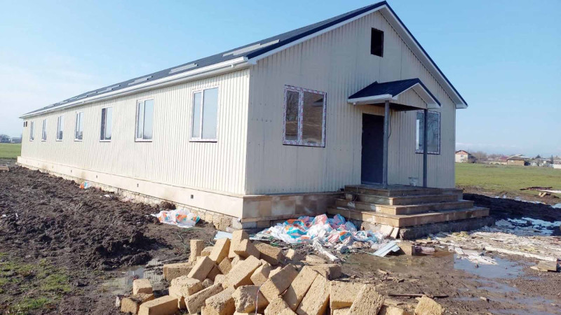 Masallı rayonunun Sarıcəfərli kəndində yeni məktəb tikilir