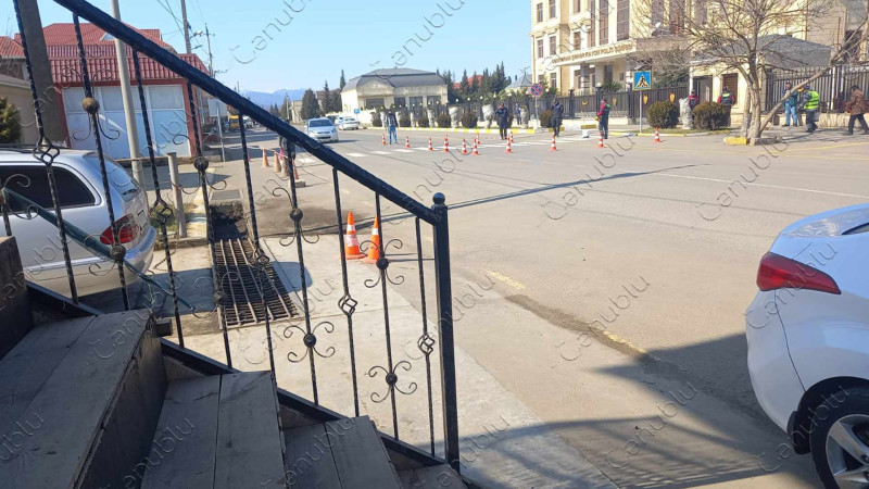 Lənkəran: bu küçənin piyada zolağı bərpa olunur