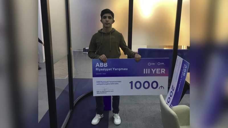 Cəlilabadlı şagird yarışmanın üçüncüsü olub
