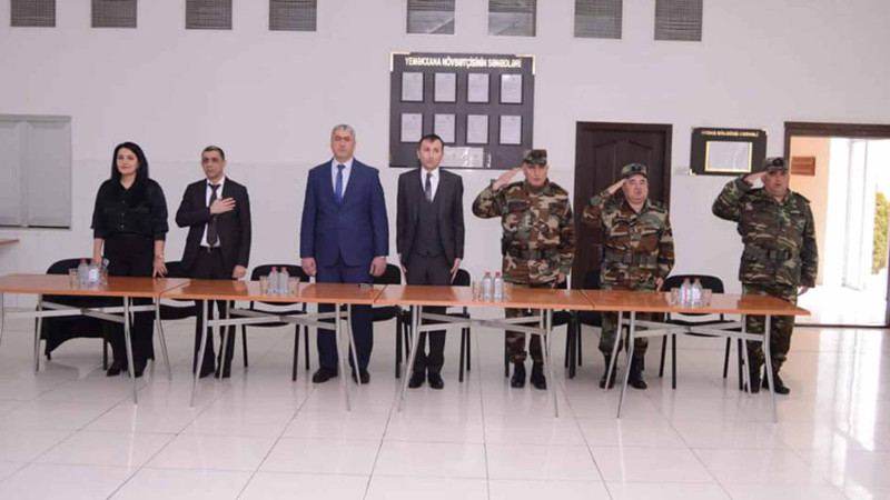 Hərbi hissədə Heydər Əliyev İlinə həsr olunmuş tədbir keçirilib