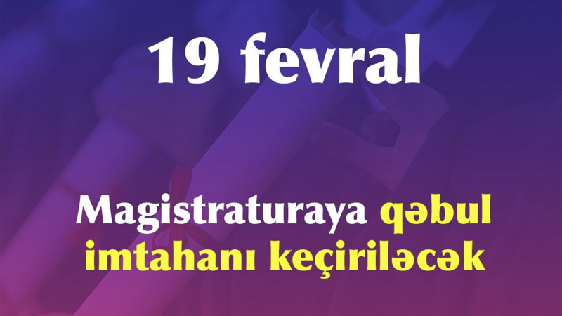 Lənkəran: magistraturaya imtahan verən şəxslərin nəzərinə