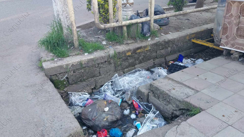 Lənkəranda zibil qutularını əvəzləyən xəndəklər