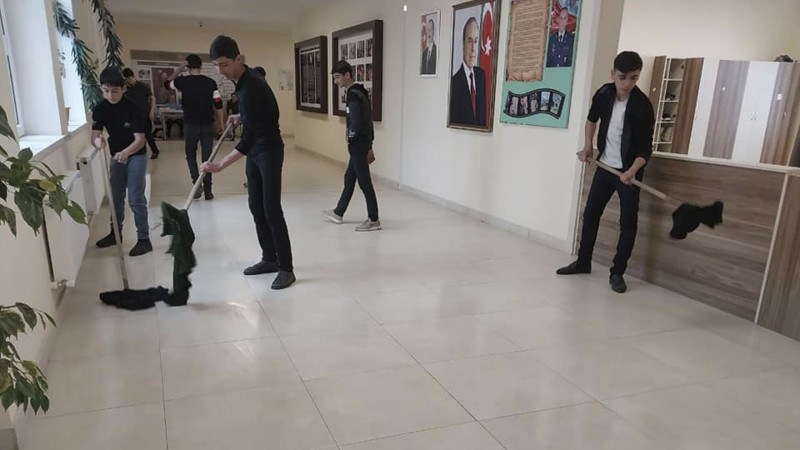 Lənkəran rayon Viravul kənd məktəbinin oğlan şagirdlərindən maraqlı bir təşəbbüs