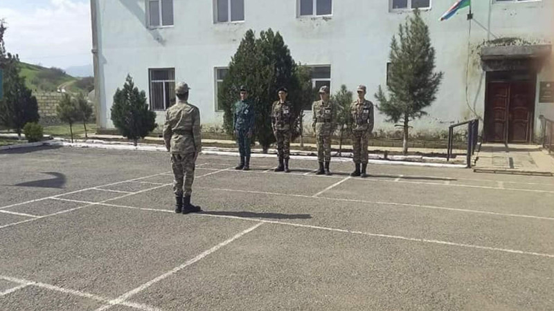 Məktəblilər arasında Sərhəd hərbi idman oyunları keçirilib