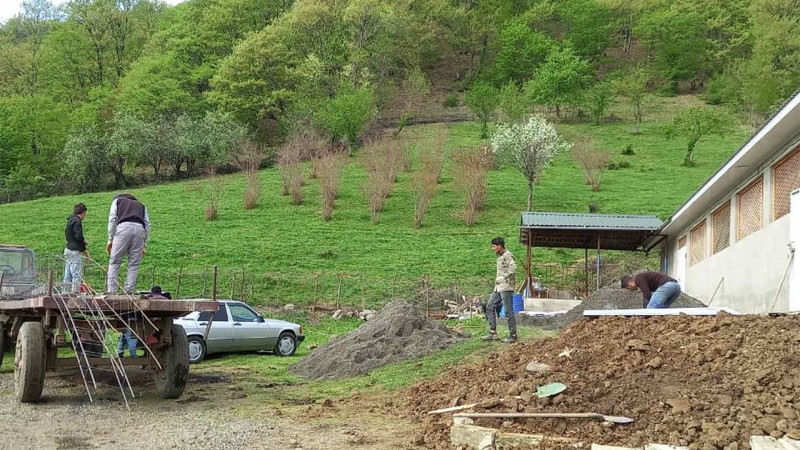 Masallıda məscid təmir olunur