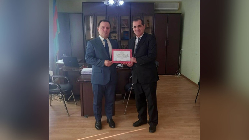 Masallı Rayon Uşaq-Gənclər İdman-Şahmat Məktəbinin direktoru təltif olunub