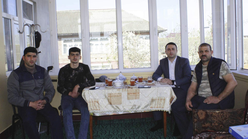 Masallıda Vətən müharibəsi qazisi Samit Məmmədov ziyarət olunub