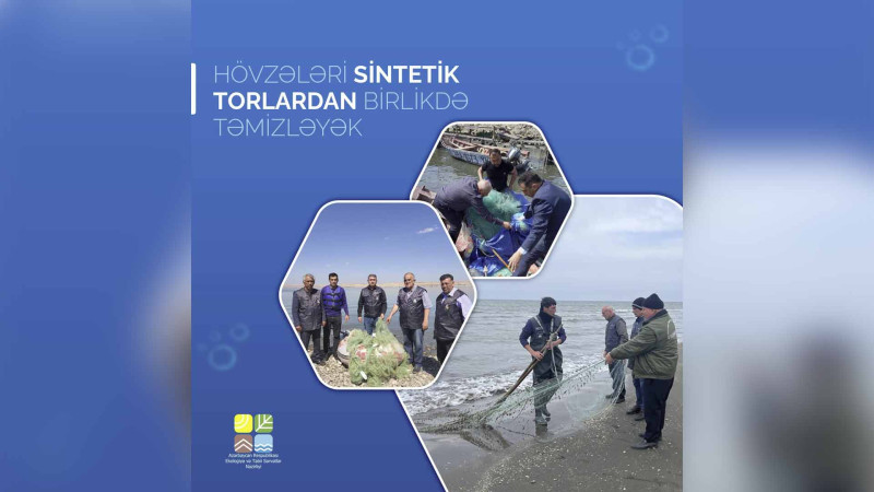 Xəzər dənizinin Lənkəran rayonu akvatoriyasında sintetik torlar aşkar edilib