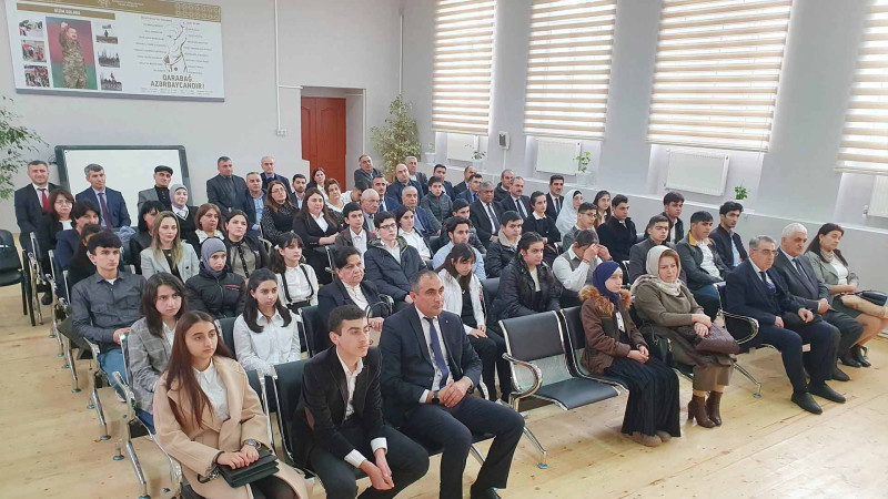 Uğurlu şagirdlərlə görüş təşkil olunub