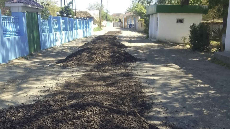 Masallıda yollara çınqıl tökülüb