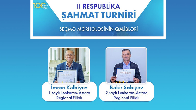Pensiyaçılar arasında Respublika Şahmat Turnirinin seçmə mərhələsinin qalibləri müəyyən olub