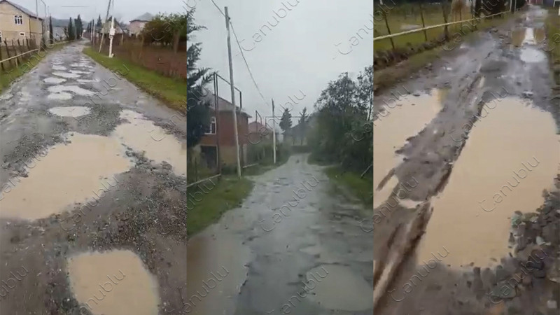 Astara rayonunun Kijəbə qəsəbəsinin yolları keçilməzdir