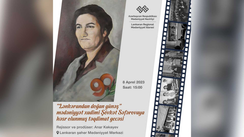 Şövkət Səfərovaya həsr edilmiş film nümayiş olunacaq